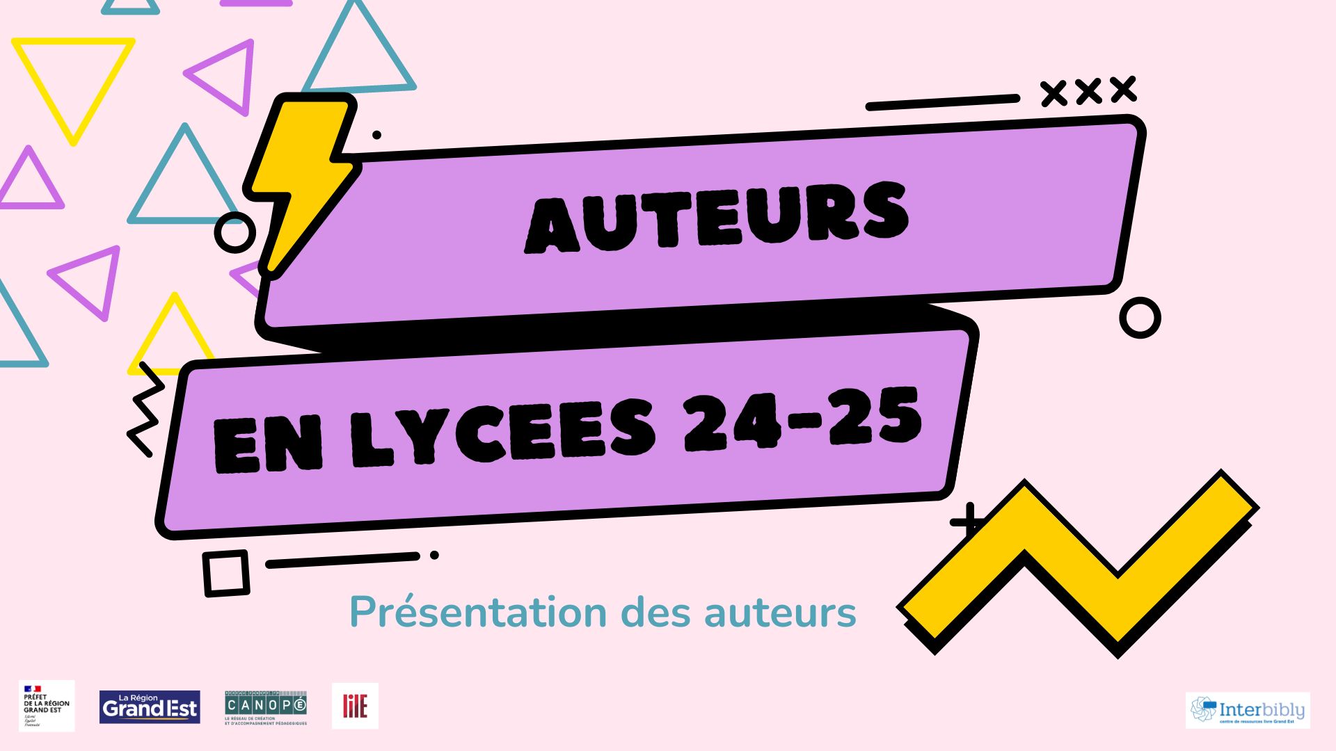 Auteurs en lycées 2024-2025_huit auteurs invités