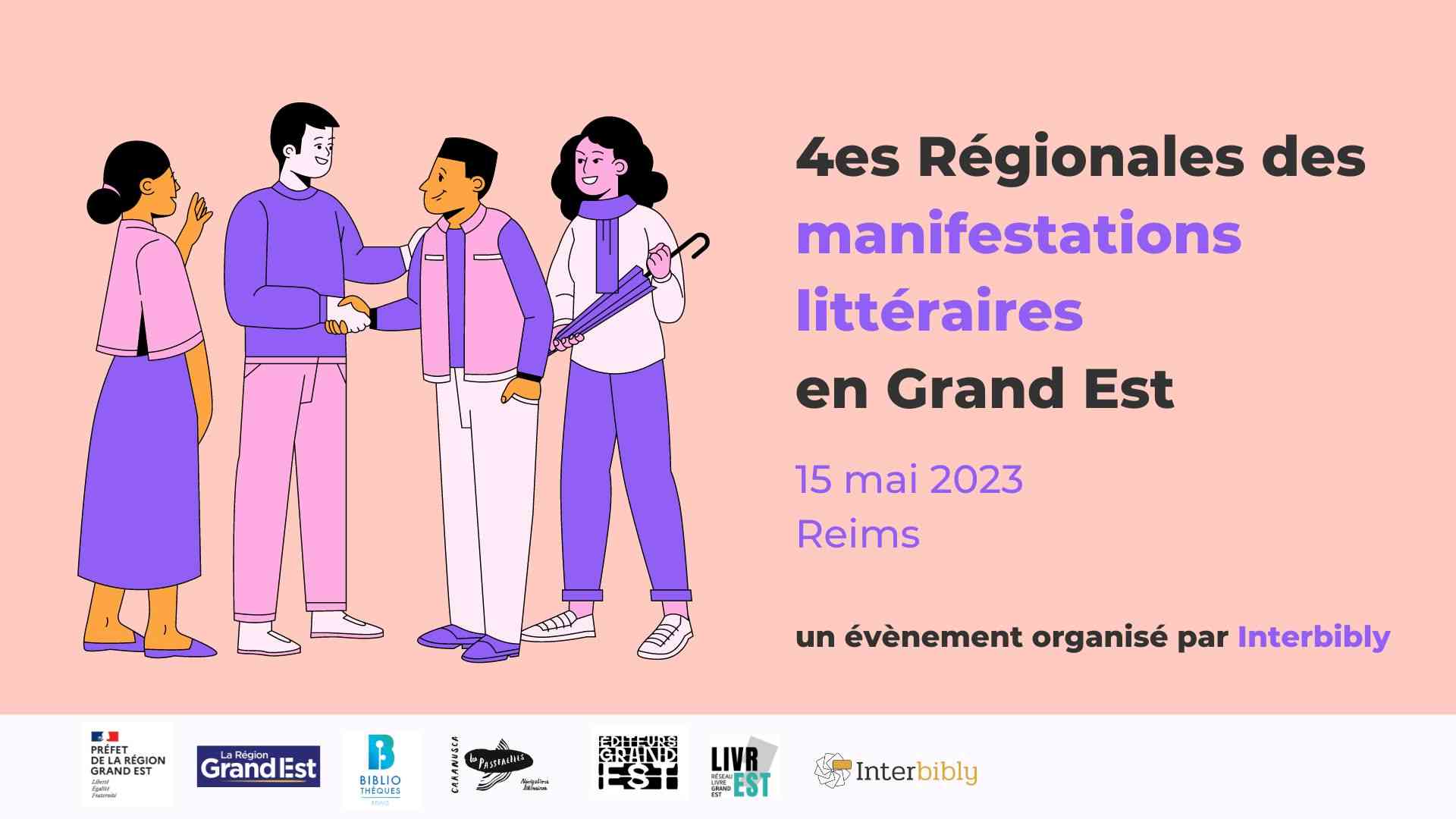 4es Régionales des manifestations littéraires en Grand Est - Pré-programme & inscription